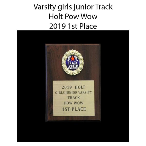 2019 Varsity Girls junior Track Holt Pow Wow 1st place 